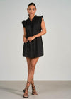 Elan Hacienda Tie Waist Shirt Dress-Hand In Pocket