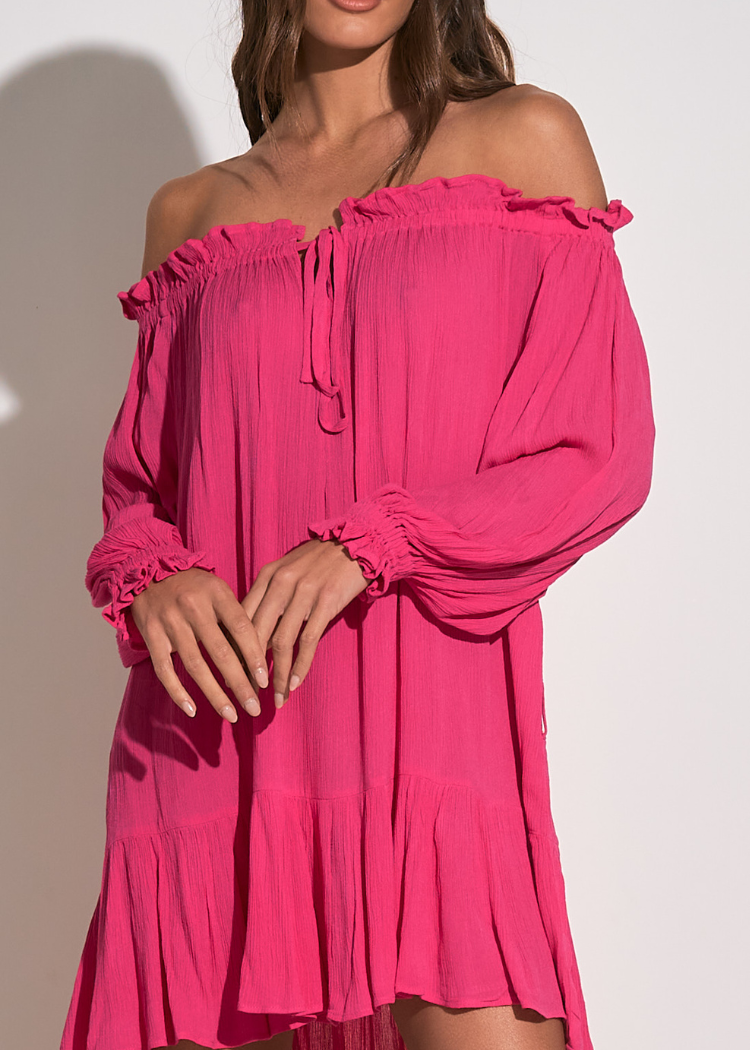 Elan Sunbaked Shoulder Dress ***FINAL SALE***-Hand In Pocket
