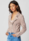 Blank NYC Deep Diving Moto Jacket-Hand In Pocket