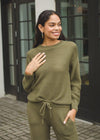 Karlie Cheslea Knit Solid Waffle Top-***FINAL SALE***-Hand In Pocket