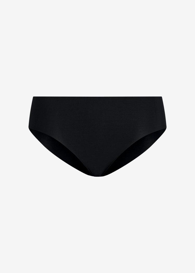 Commando Classic Solid Bikini - Black-Hand In Pocket