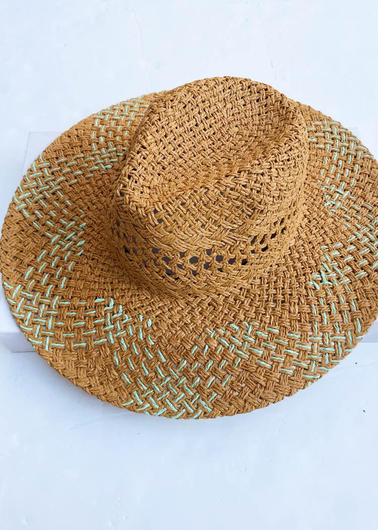 Saltillo Straw Hat-Brown-Hand In Pocket