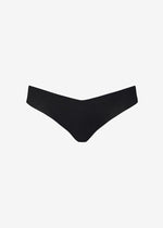 Commando Classic Solid Thong - Black-Hand In Pocket