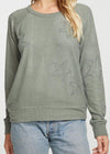 Chaser Studded Stars Long Sleeve Pullover-***FINAL SALE***-Hand In Pocket