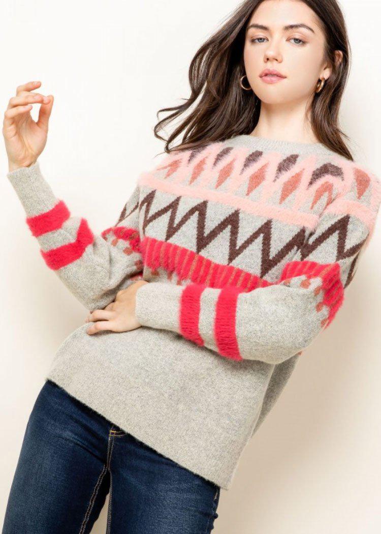 THML Rockies Fairisle Sweater-Hand In Pocket