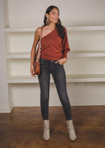 Knititude Zoe One Shoulder Sweater ***FINAL SALE***-Hand In Pocket