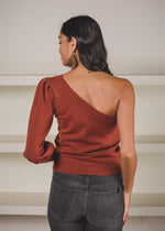 Knititude Zoe One Shoulder Sweater ***FINAL SALE***-Hand In Pocket