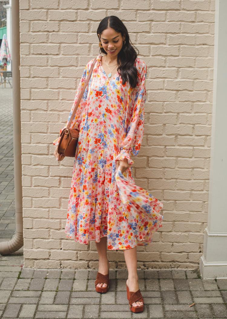 Buddy Love Greta Wild Floral Tiered Maxi Dress- ***FINAL