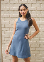 Michael Stars Eliza Boatneck Tank Dress-Lake-***FINAL SALE***|EXTRA 25% OFF|-Hand In Pocket