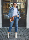 Michael Stars Sloan Rolled Sleeve Tee ***FINAL SALE***-Hand In Pocket