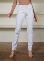 Joes Jeans "Runway Luna" High Rise Cigarette Ankle - White-***FINAL SALE***-Hand In Pocket