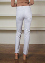 Joes Jeans "Runway Luna" High Rise Cigarette Ankle - White-***FINAL SALE***-Hand In Pocket