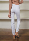 Joes Jeans "Runway Luna" High Rise Cigarette Ankle - White-***FINAL SALE***-Hand In Pocket