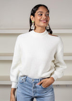 BB Dakota Cold Shoulder Sweater-Hand In Pocket