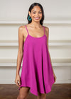 Bobi Spaghetti Strap Handkerchief Cami Dress - Petunia***FINAL SALE***-Hand In Pocket