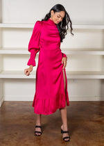 Adrianna Smock Neck Midi Dress-***FINAL SALE***-Hand In Pocket