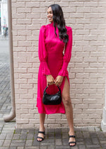 Adrianna Smock Neck Midi Dress-***FINAL SALE***-Hand In Pocket