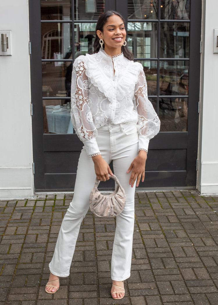 Karlie Brody Lace Top-Hand In Pocket