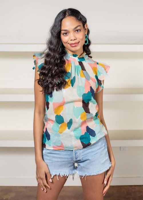 THML Rose Island Blouse-Hand In Pocket