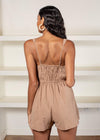 |EXTRA 25% OFF| Miranda Ruched Bodice Romper-***FINAL SALE***-Hand In Pocket