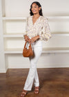 Karlie Cambria Long Sleeve Surplice Bodysuit-***FINAL SALE***-Hand In Pocket