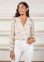 Karlie Cambria Long Sleeve Surplice Bodysuit-***FINAL SALE***-Hand In Pocket