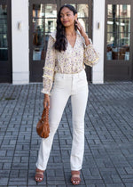 Karlie Cambria Long Sleeve Surplice Bodysuit-***FINAL SALE***-Hand In Pocket