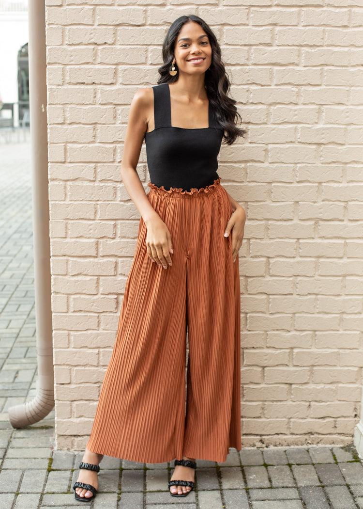 Astr The Label Cruise Control Pleated Wide Leg Pants-***FINAL SALE