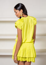 Avalon Short Sleeve Tiered Mini Dress-Hand In Pocket