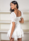 ASTR the Label Roseville Pointelle Puff Sleeve Mini Dress-***FINAL SALE***-Hand In Pocket