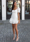 ASTR the Label Roseville Pointelle Puff Sleeve Mini Dress-***FINAL SALE***-Hand In Pocket