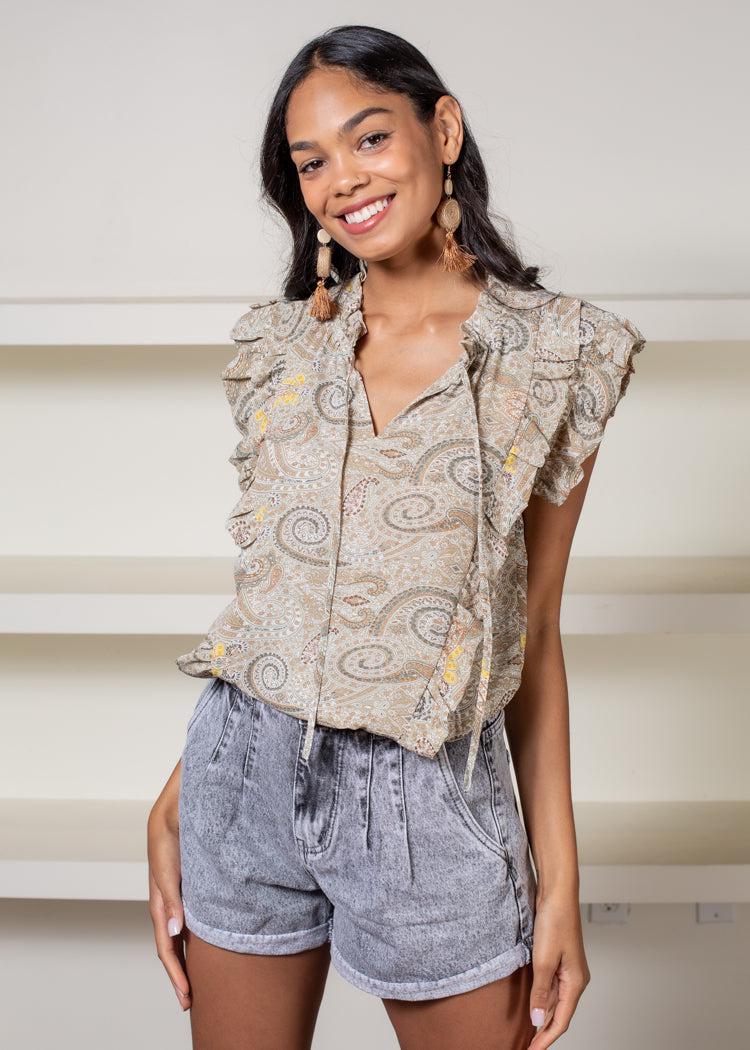 Elan Anegada Blouse-Hand In Pocket