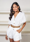 La Jolla Belted Romper***FINAL SALE***-Hand In Pocket