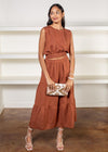 Elan Nassau Linen Blend Skirt-Hand In Pocket