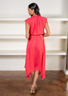 Krisa Cutout Handkerchief Midi Dress-***FINAL SALE***-Hand In Pocket