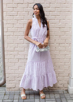 Allison Estelle Crochet Maxi Dress- Lavender-***FINAL SALE***-Hand In Pocket