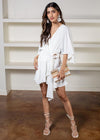 Preslee V Neck Wrap Belted Romper-***FINAL SALE***-Hand In Pocket