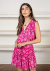 Alys Mini Floral Print Dress -Pink***FINAL SALE***-Hand In Pocket