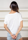 Sanctuary All Day Tie Tee - White ***FINAL SALE***-Hand In Pocket