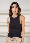 Sanctuary Perfect Ribbed Tank - Black ***FINAL SALE***-Hand In Pocket