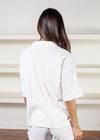 Sanctuary Terrycloth Vacay Shirt-White-***FINAL SALE***-Hand In Pocket