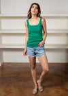 Michael Stars Zabrina Square Neck Tank - Beetle***FINAL SALE***-Hand In Pocket