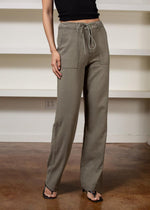 Sanctuary Sunset Pull OneTie Waist Pant-Trail Green-***FINAL SALE***-Hand In Pocket