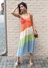 Positano Colorblock Dress-Hand In Pocket