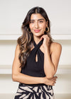 Bobi Cross-Front Halter Top ***FINAL SALE***-Hand In Pocket