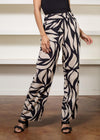 Sanctuary Cafe Pull On Print Pant- Cabana-Hand In Pocket