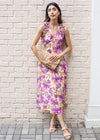 Adelyn Rae Taylor Ruffle-Shoulder Chiffon Maxi Dress-***FINAL SALE***-Hand In Pocket