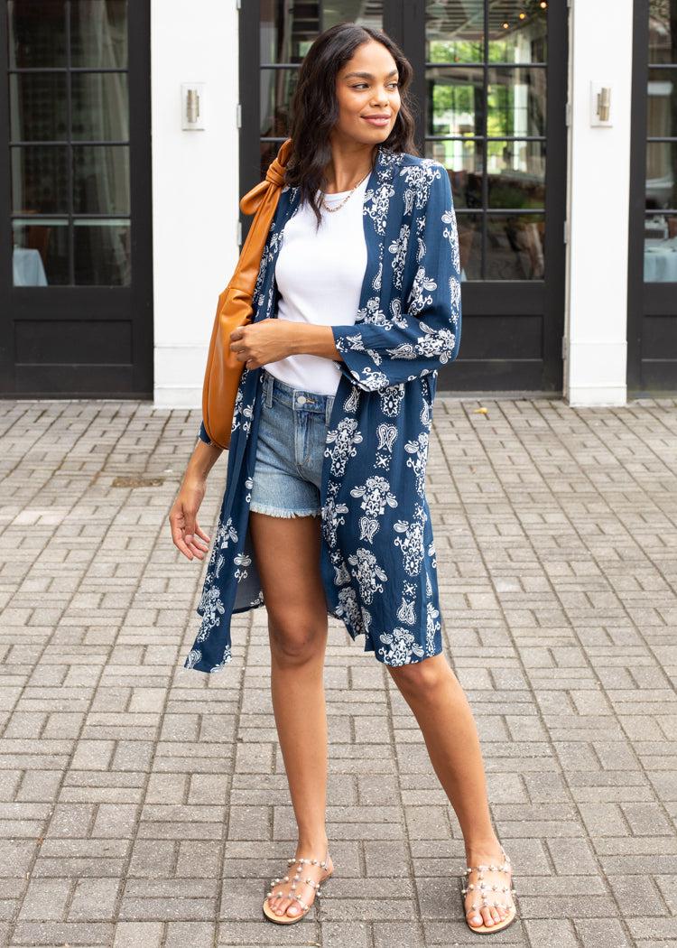Velvet Heart Everlee Paisley Kimono-***FINAL SALE***-Hand In Pocket