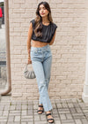 Astr The Label Riva Tie Hem Crop Top-***FINAL SALE***-Hand In Pocket