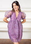 Ella Organza Puff Sleeve Babydoll Minidress-***FINAL SALE***-Hand In Pocket